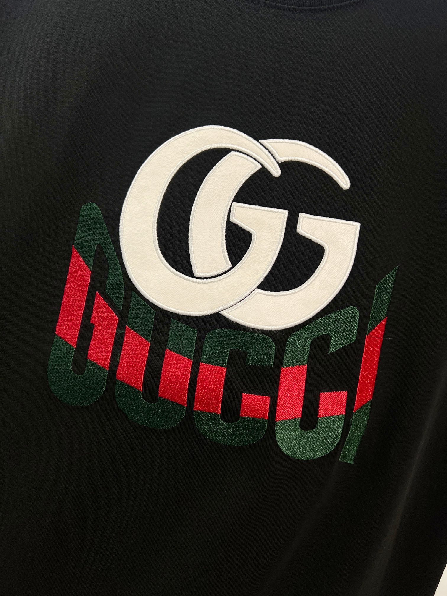 GUCCI Contrast Crew Neck Short Sleeve T-Shirt Style 2