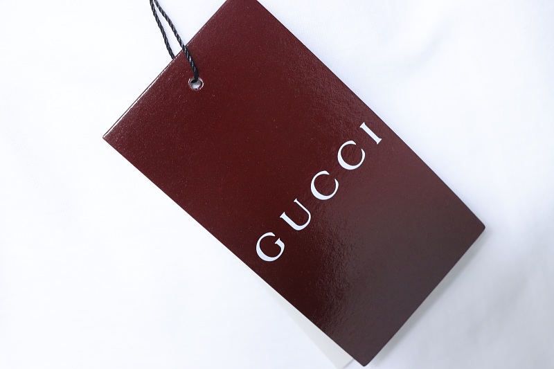 GUCCI Contrast Letter Embroidery Short Sleeve T-Shirt Style 1