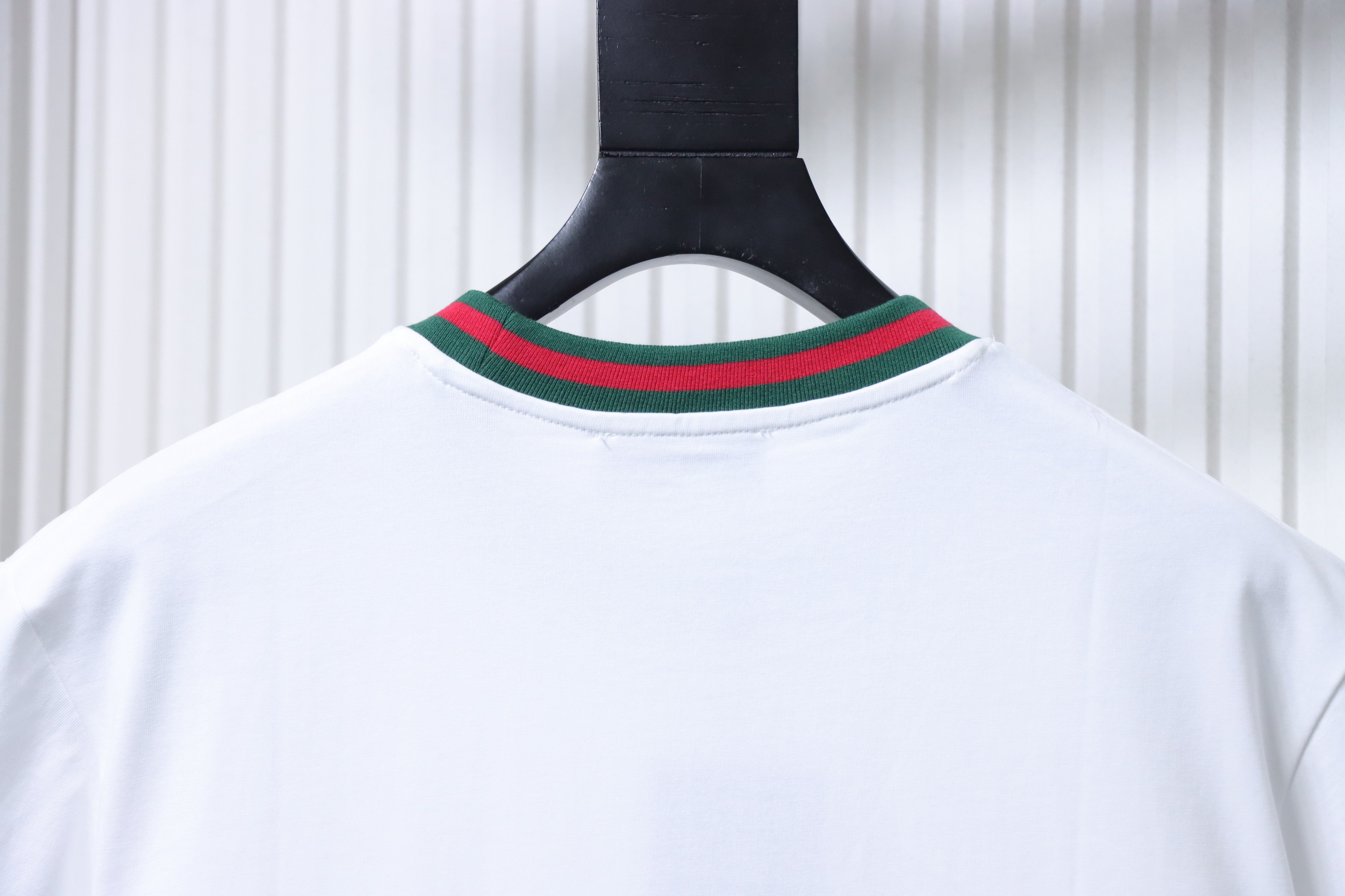 GUCCI Contrast Letter Embroidery Short Sleeve T-Shirt Style 1
