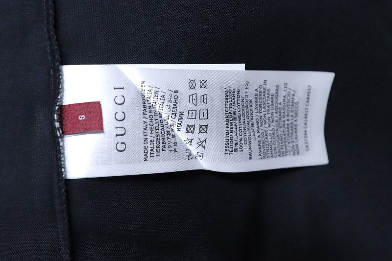 GUCCI Contrast Letter Embroidery Short Sleeve T-Shirt Style 2
