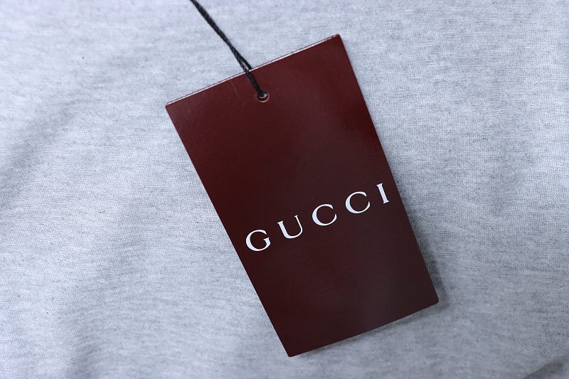 GUCCI Contrast Letter Embroidery Short Sleeve T-Shirt Style 3