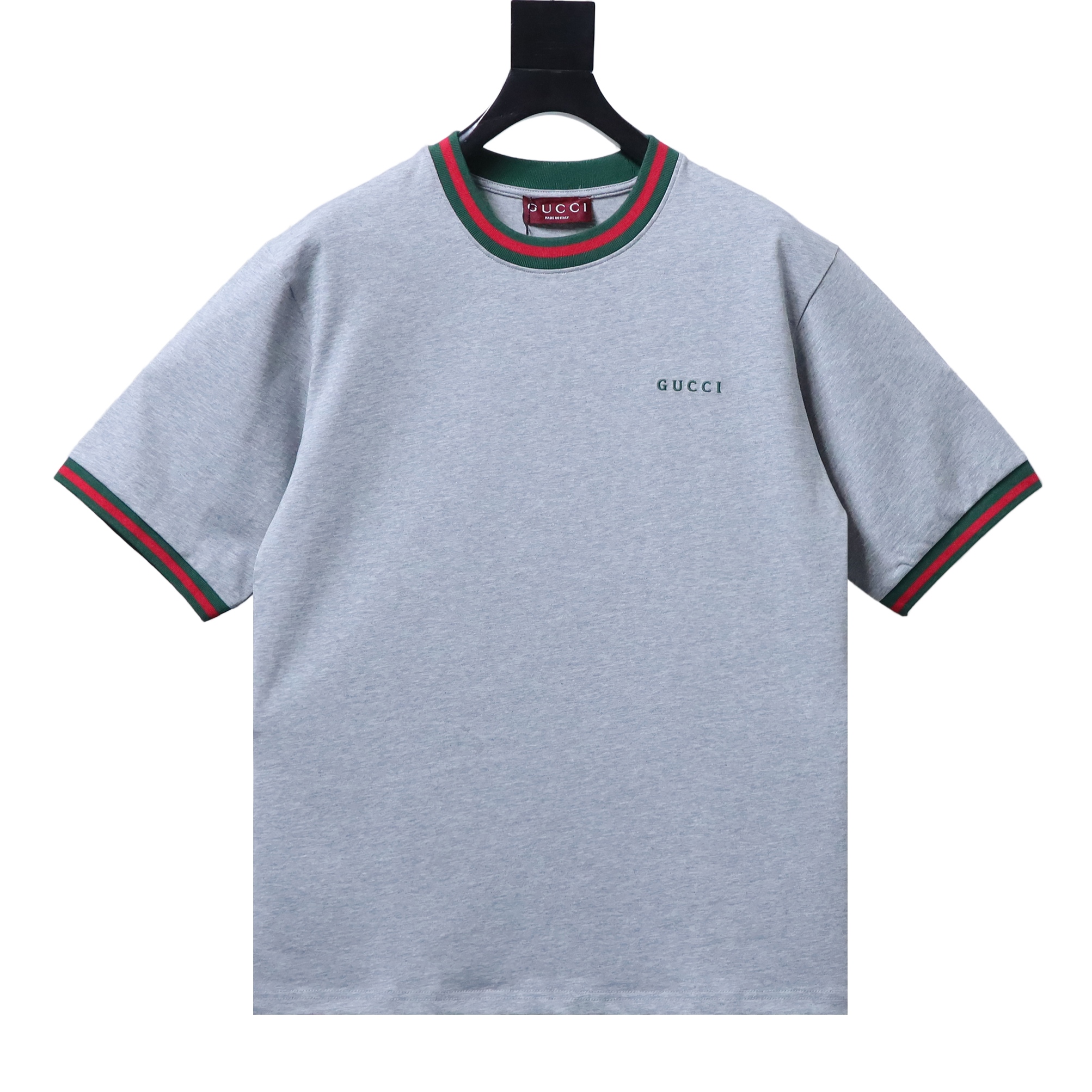 GUCCI Contrast Letter Embroidery Short Sleeve T-Shirt Style 3