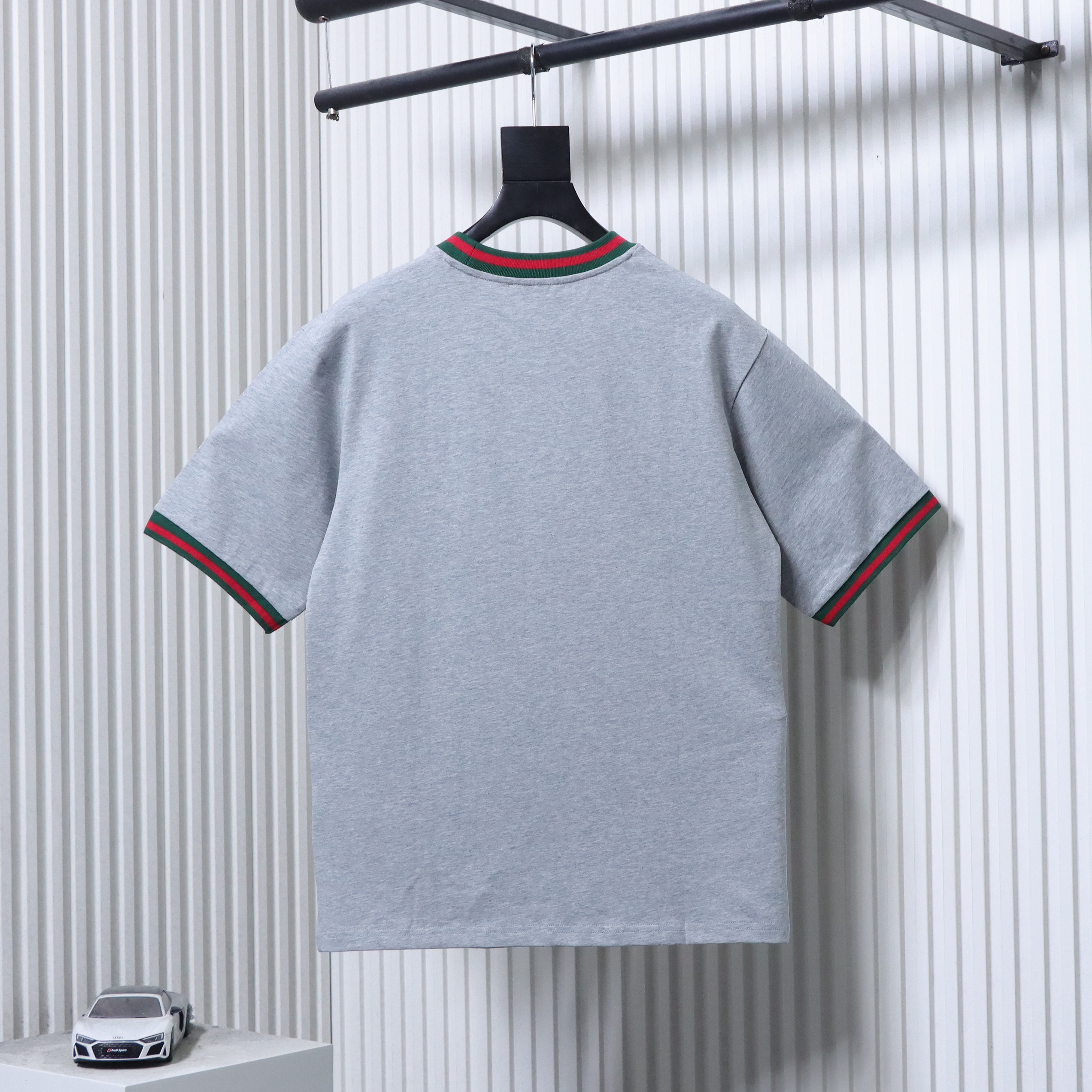 GUCCI Contrast Letter Embroidery Short Sleeve T-Shirt Style 3