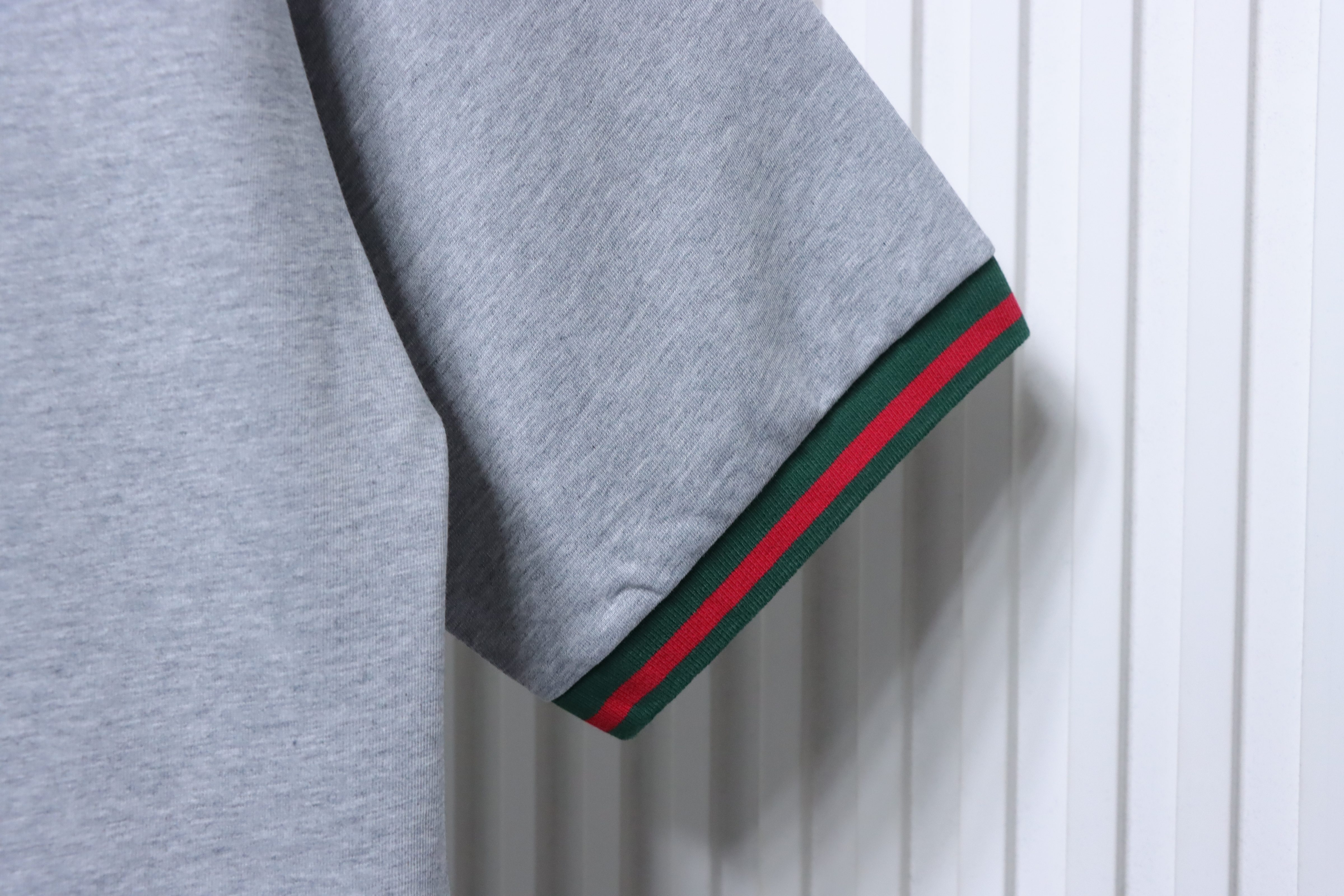 GUCCI Contrast Letter Embroidery Short Sleeve T-Shirt Style 3