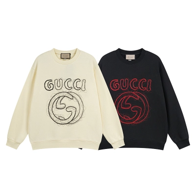 GUCCI Crew Neck Embroidery Sweatshirt 01