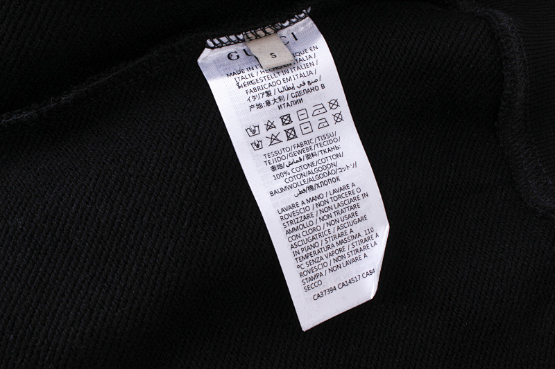 GUCCI Crew Neck Embroidery Sweatshirt