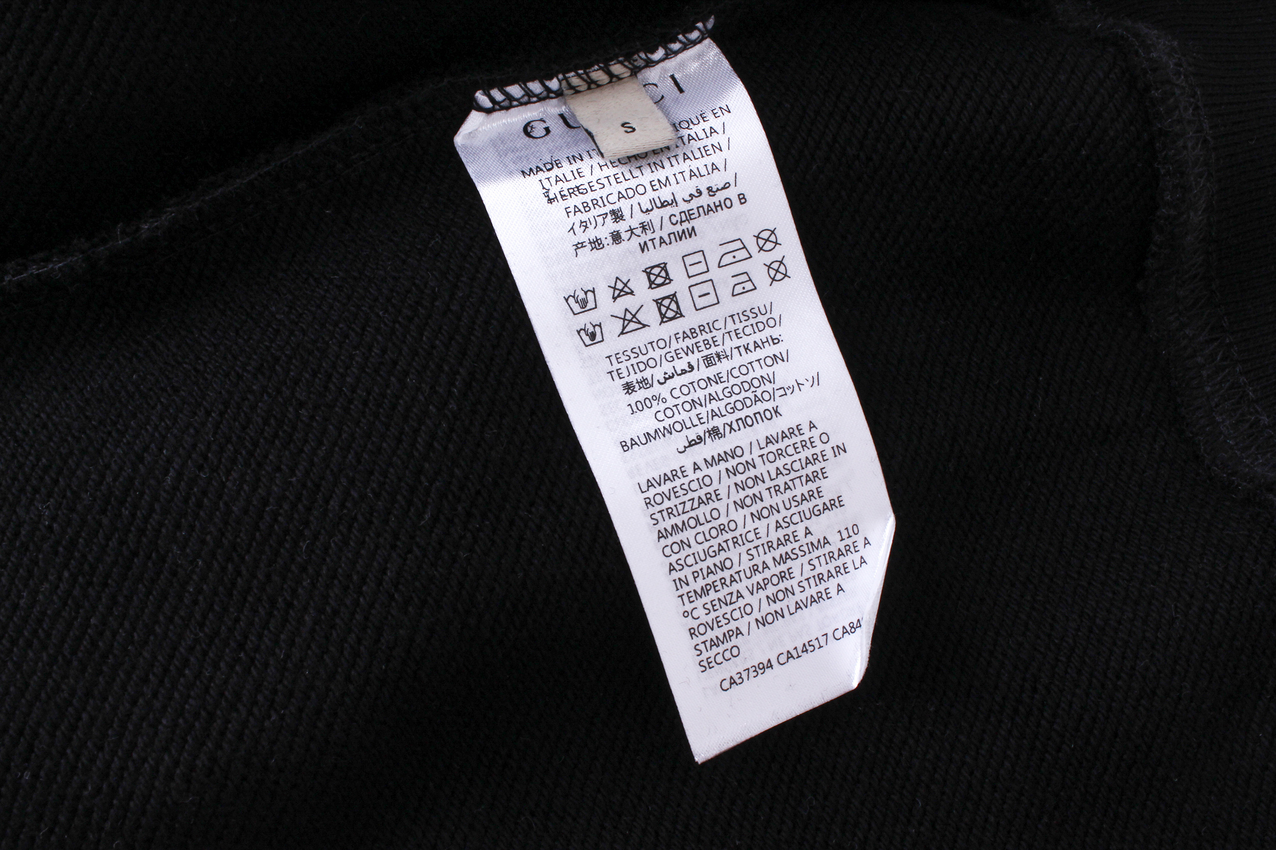 GUCCI Crew Neck Embroidery Sweatshirt