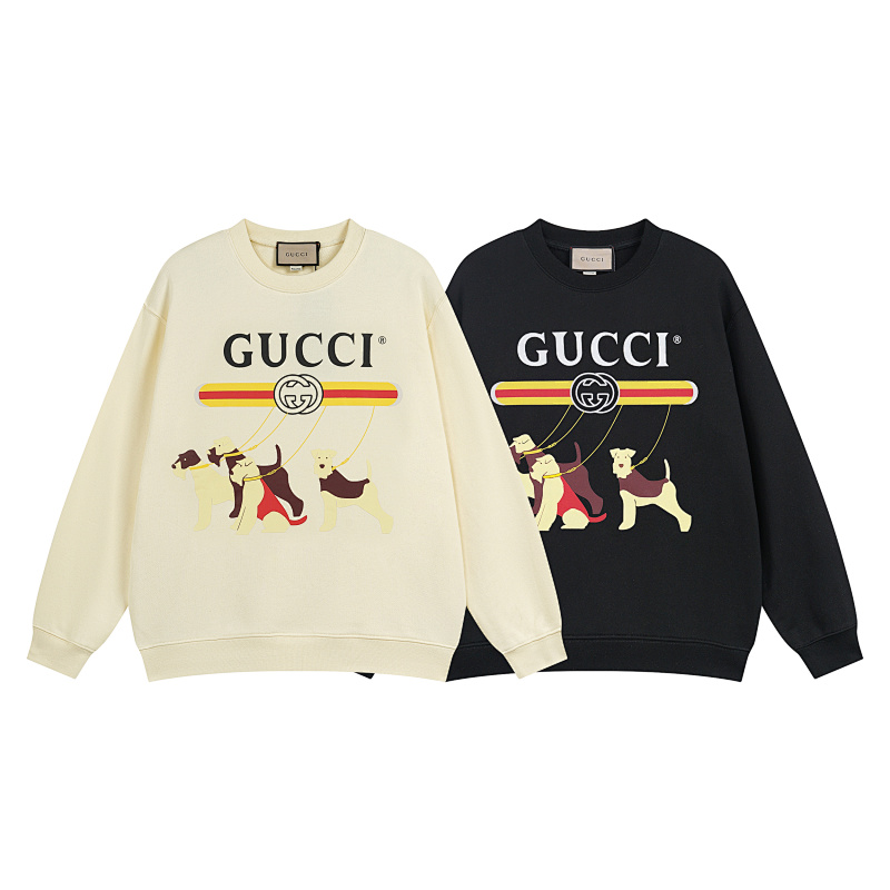 GUCCI Crew Neck Print Sweatshirt