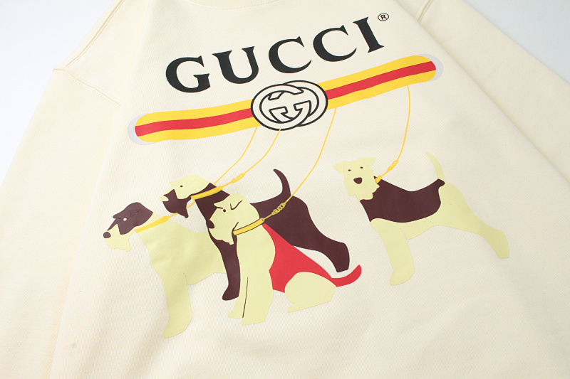 GUCCI Crew Neck Print Sweatshirt