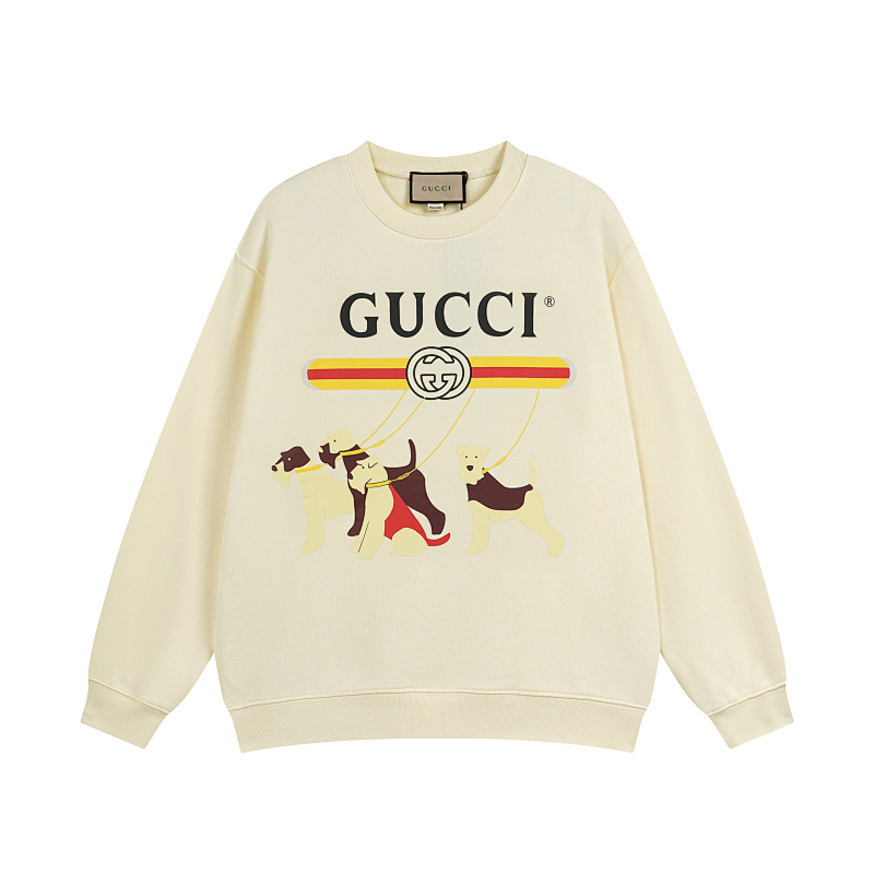 GUCCI Crew Neck Print Sweatshirt