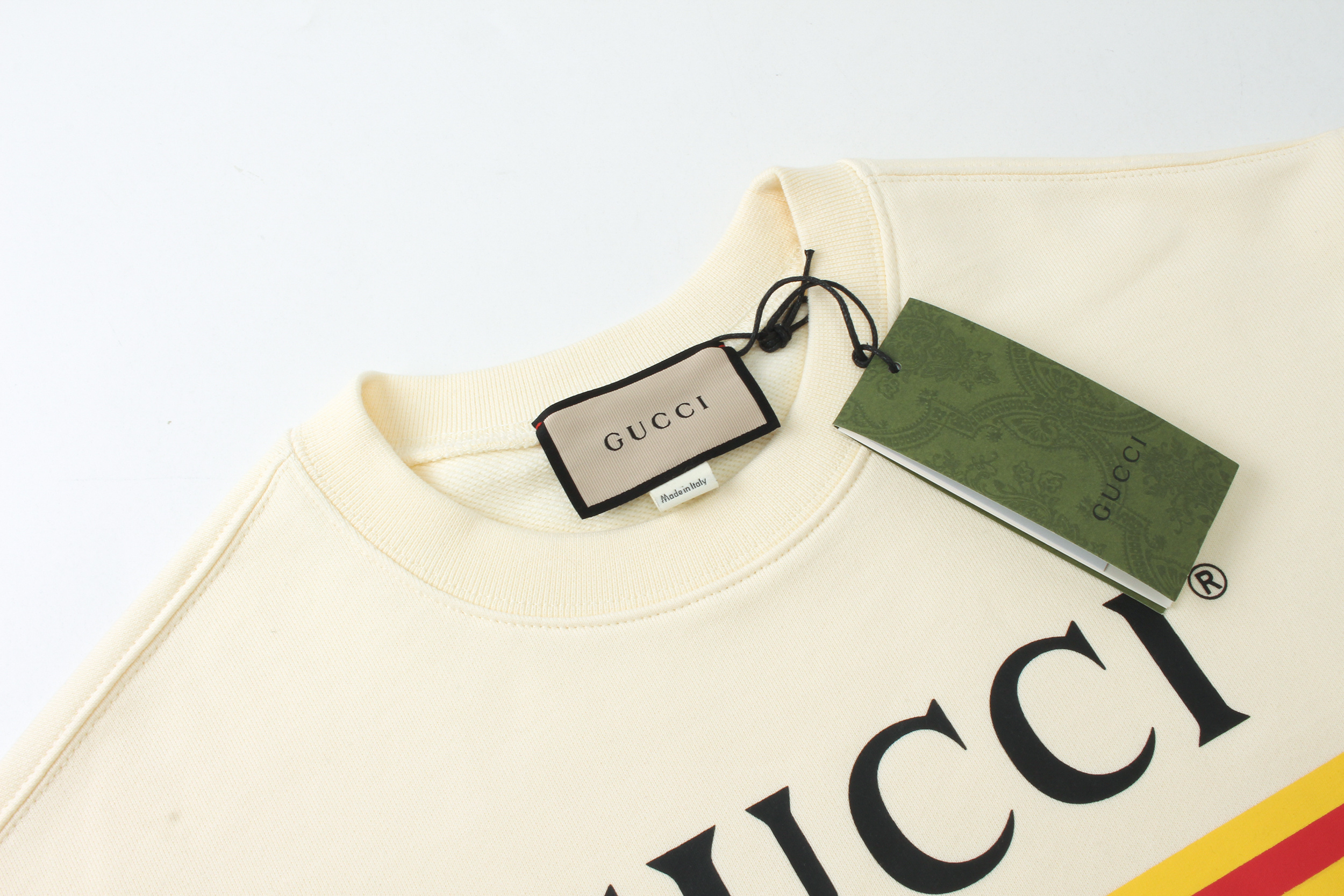 GUCCI Crew Neck Print Sweatshirt