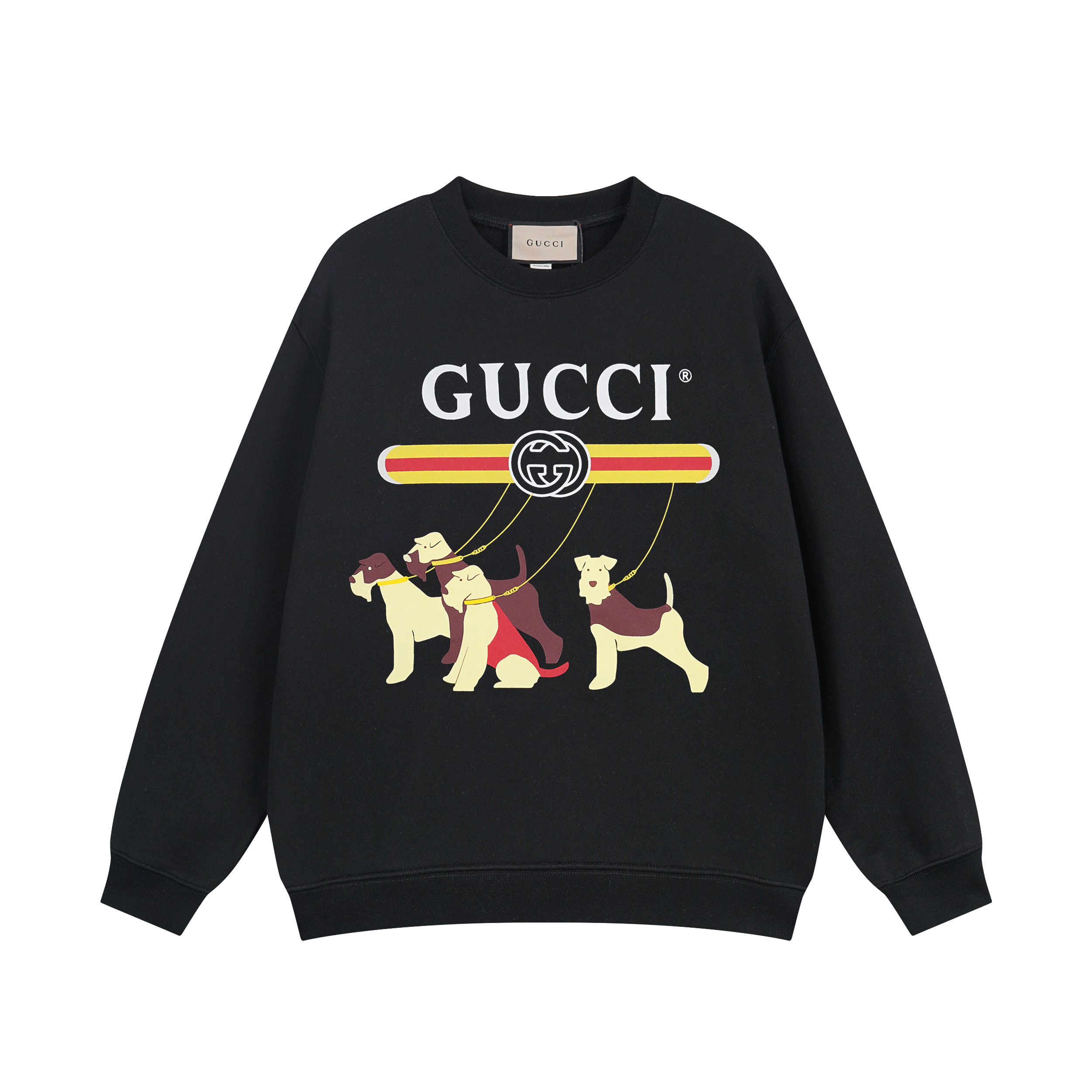 GUCCI Crew Neck Print Sweatshirt