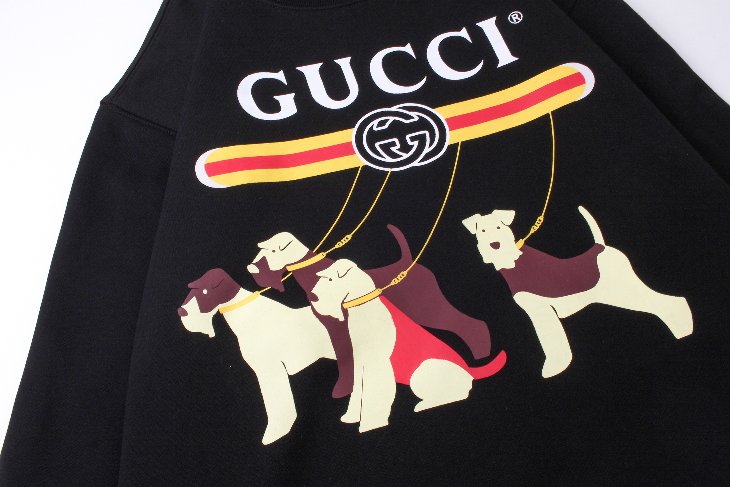 GUCCI Crew Neck Print Sweatshirt