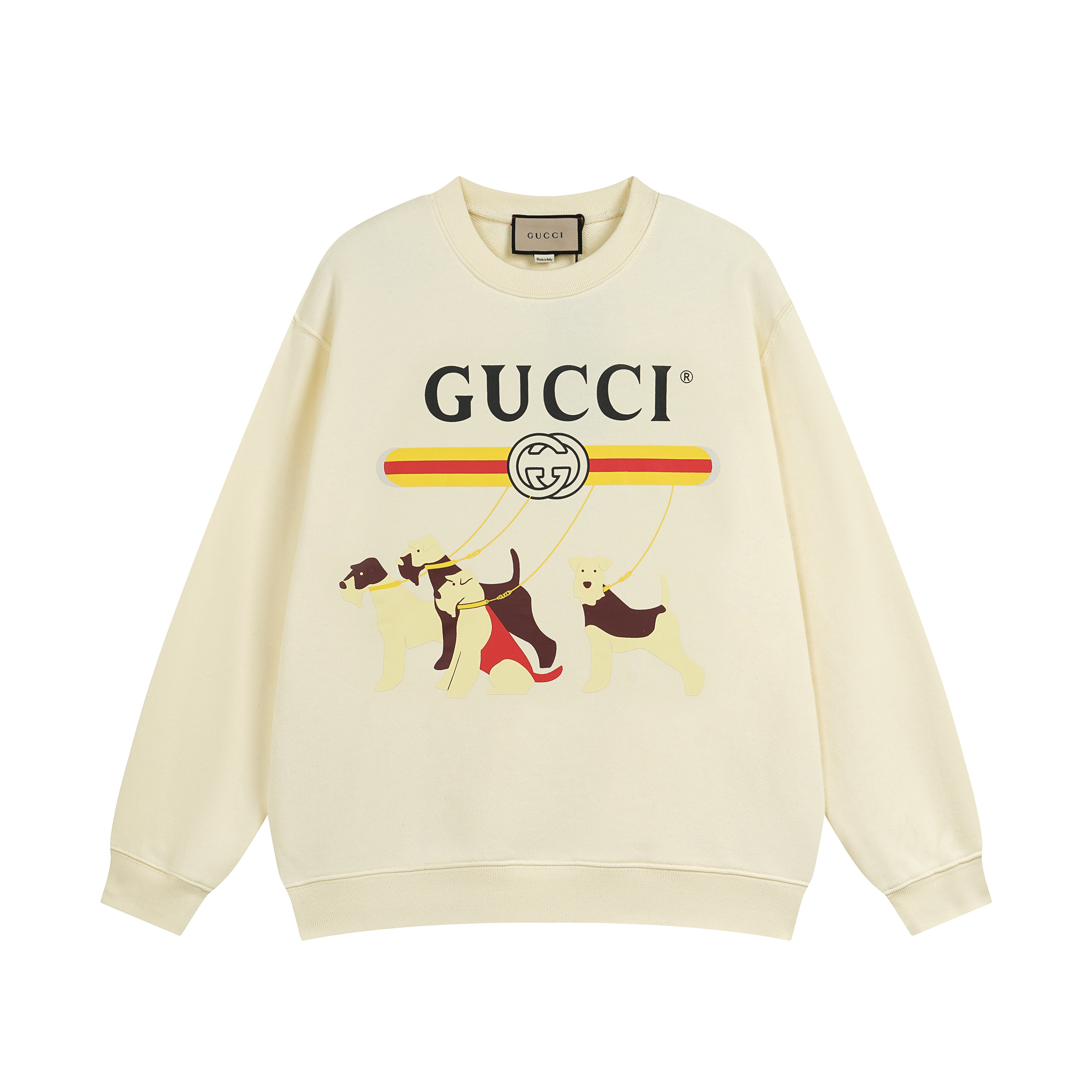 GUCCI Crew Neck Print Sweatshirt