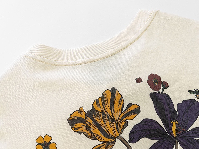 GUCCI Digital Print Graphic Print Short Sleeve T-Shirt