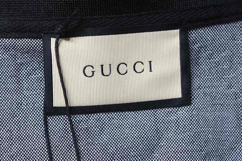 GUCCI Double G Allover Double G Collar Allover Print Short Sleeve Polo Shirt