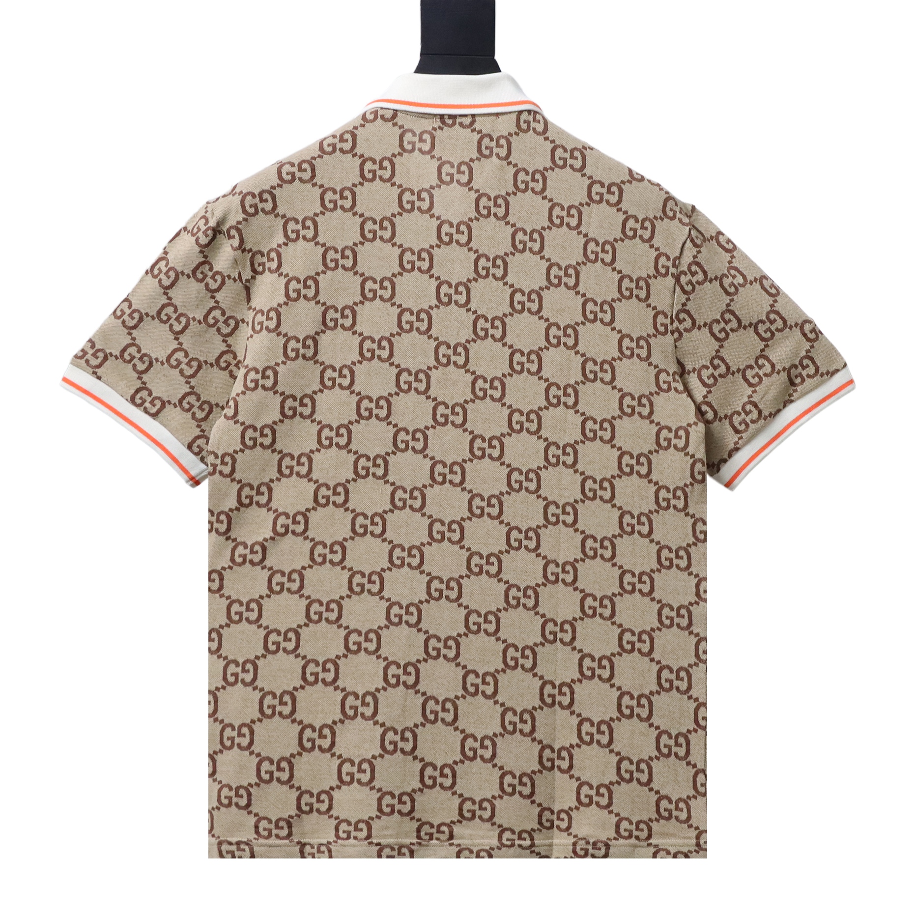 GUCCI Double G Allover Double G Jacquard Allover Print Logo Short Sleeve T-Shirt