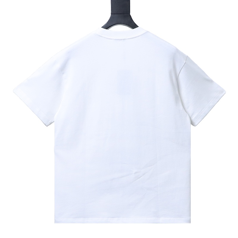 GUCCI Double G Contrast Big Logo Crew Neck Short Sleeve T-Shirt Style 1