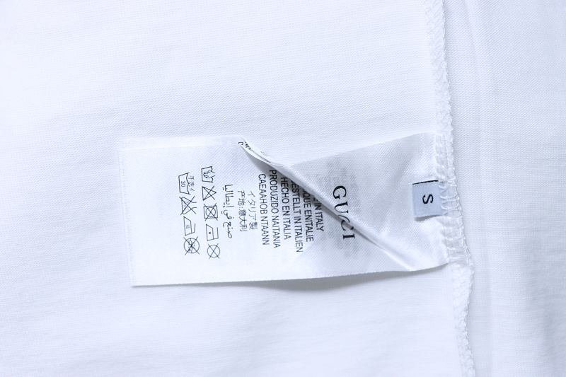 GUCCI Double G Contrast Big Logo Crew Neck Short Sleeve T-Shirt Style 1