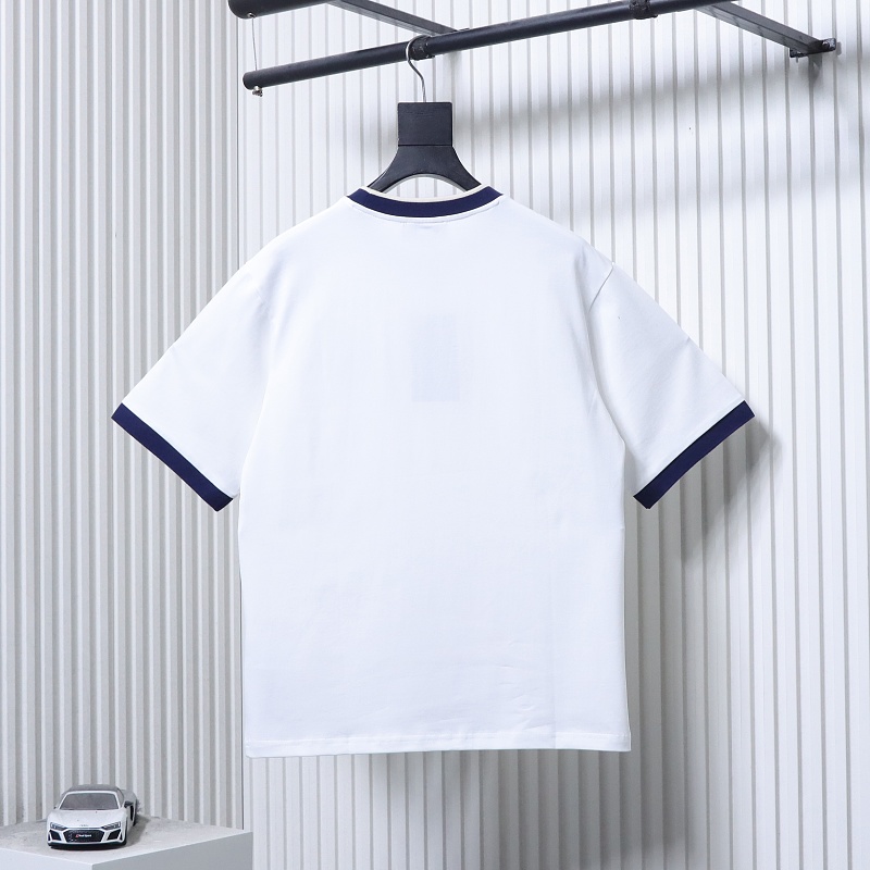 GUCCI Double G Embroidery Short Sleeve T-Shirt Style 1