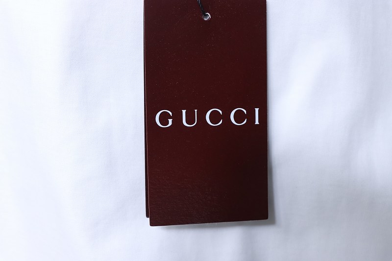 GUCCI Double G Embroidery Short Sleeve T-Shirt Style 1