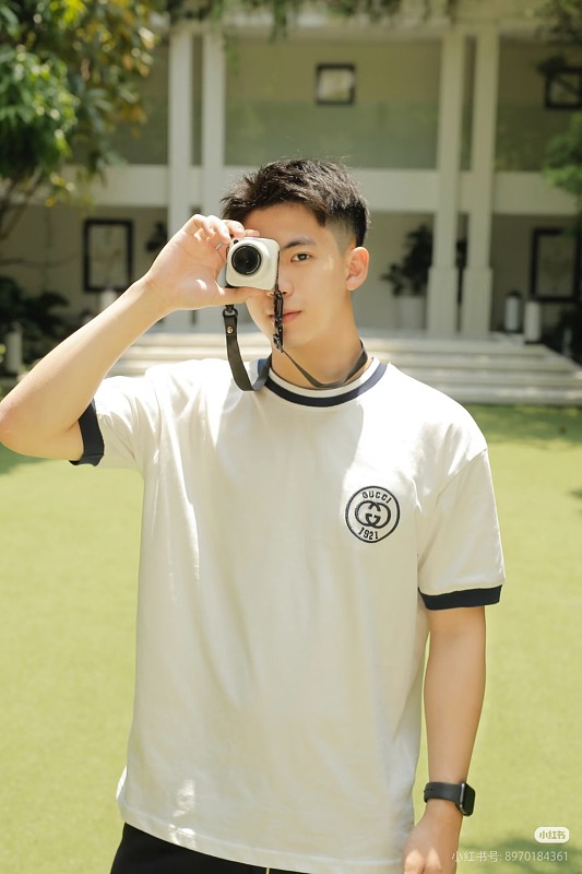 GUCCI Double G Embroidery Short Sleeve T-Shirt Style 1