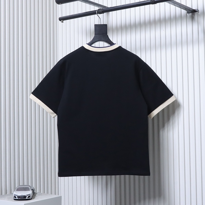 GUCCI Double G Embroidery Short Sleeve T-Shirt Style 2
