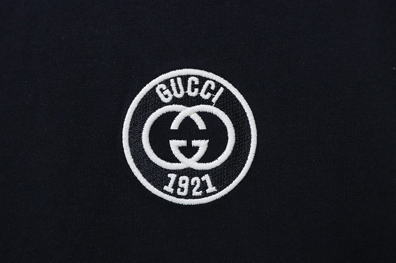 GUCCI Double G Embroidery Short Sleeve T-Shirt Style 2