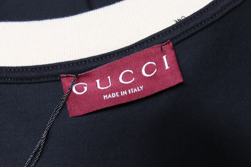 GUCCI Double G Embroidery Short Sleeve T-Shirt Style 2