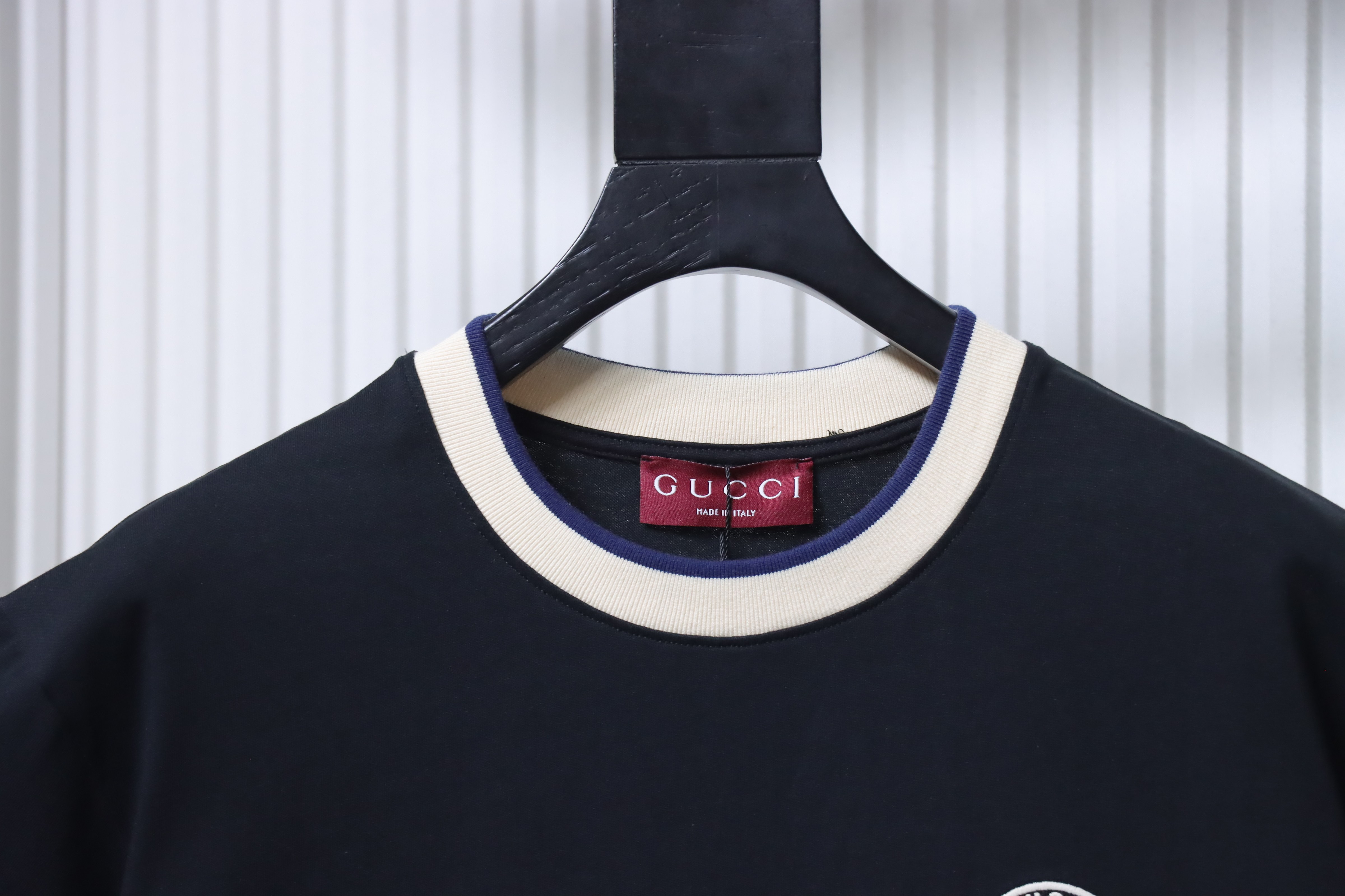 GUCCI Double G Embroidery Short Sleeve T-Shirt Style 2