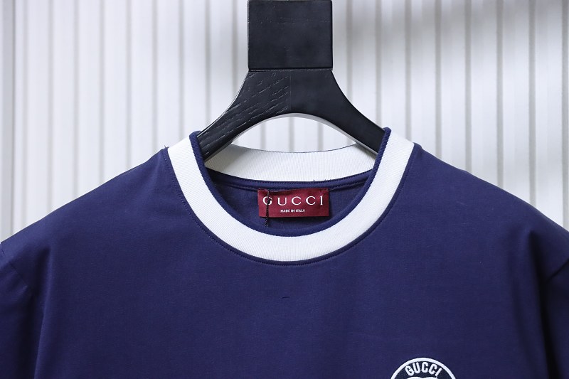 GUCCI Double G Embroidery Short Sleeve T-Shirt Style 3