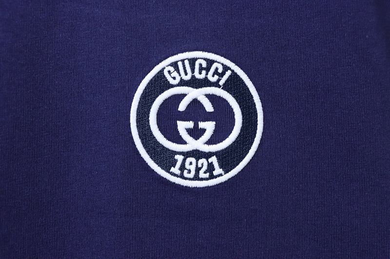 GUCCI Double G Embroidery Short Sleeve T-Shirt Style 3