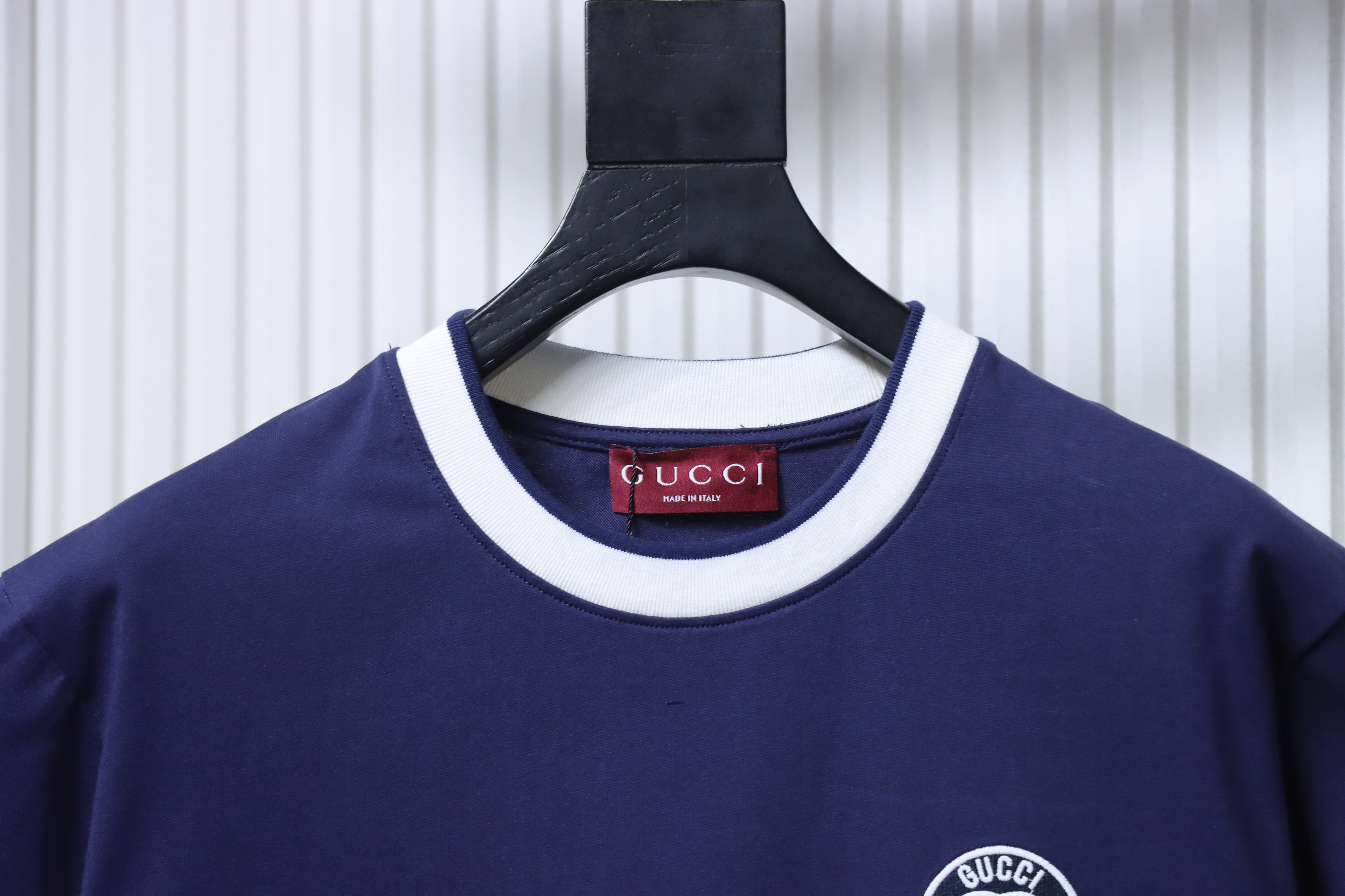 GUCCI Double G Embroidery Short Sleeve T-Shirt Style 3