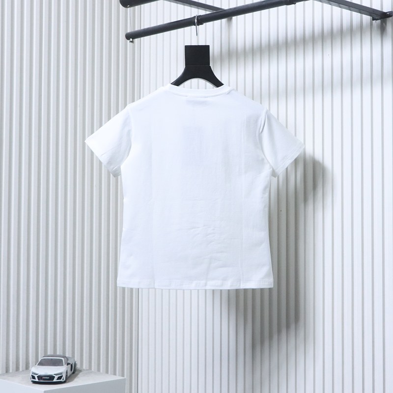 GUCCI Double G Interlocking Letter Embroidery Wheat Bridle Short Sleeve T-Shirt