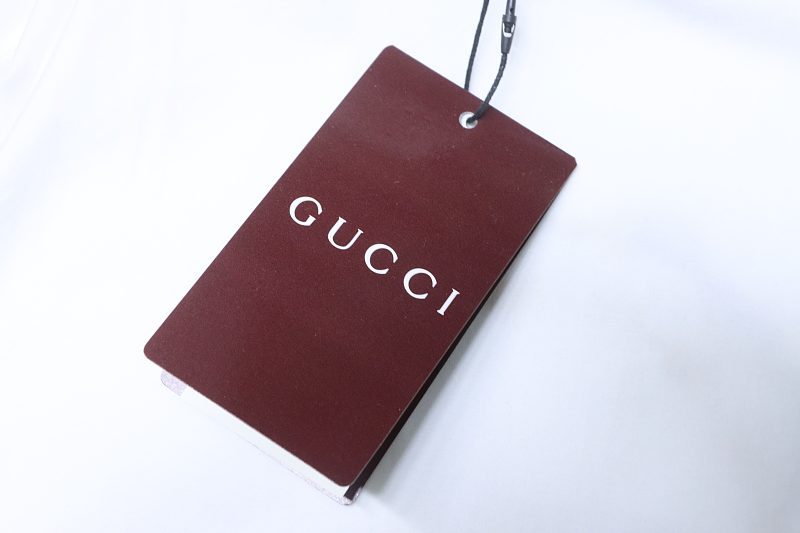 GUCCI Double G Interlocking Letter Embroidery Wheat Bridle Short Sleeve T-Shirt