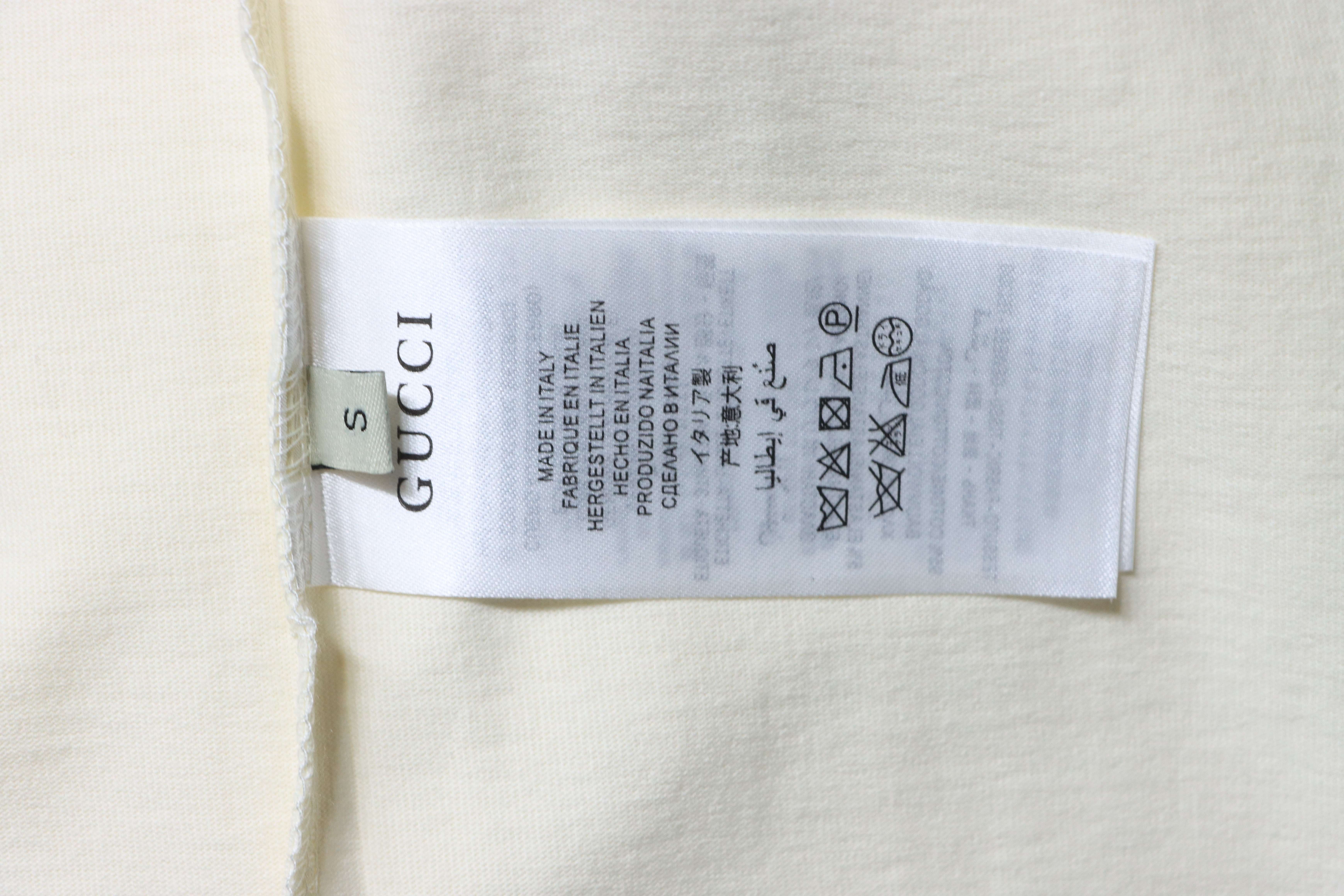 GUCCI Double G Interlocking Print Logo Short Sleeve T-Shirt Style 1