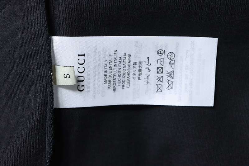 GUCCI Double G Interlocking Print Logo Short Sleeve T-Shirt Style 2