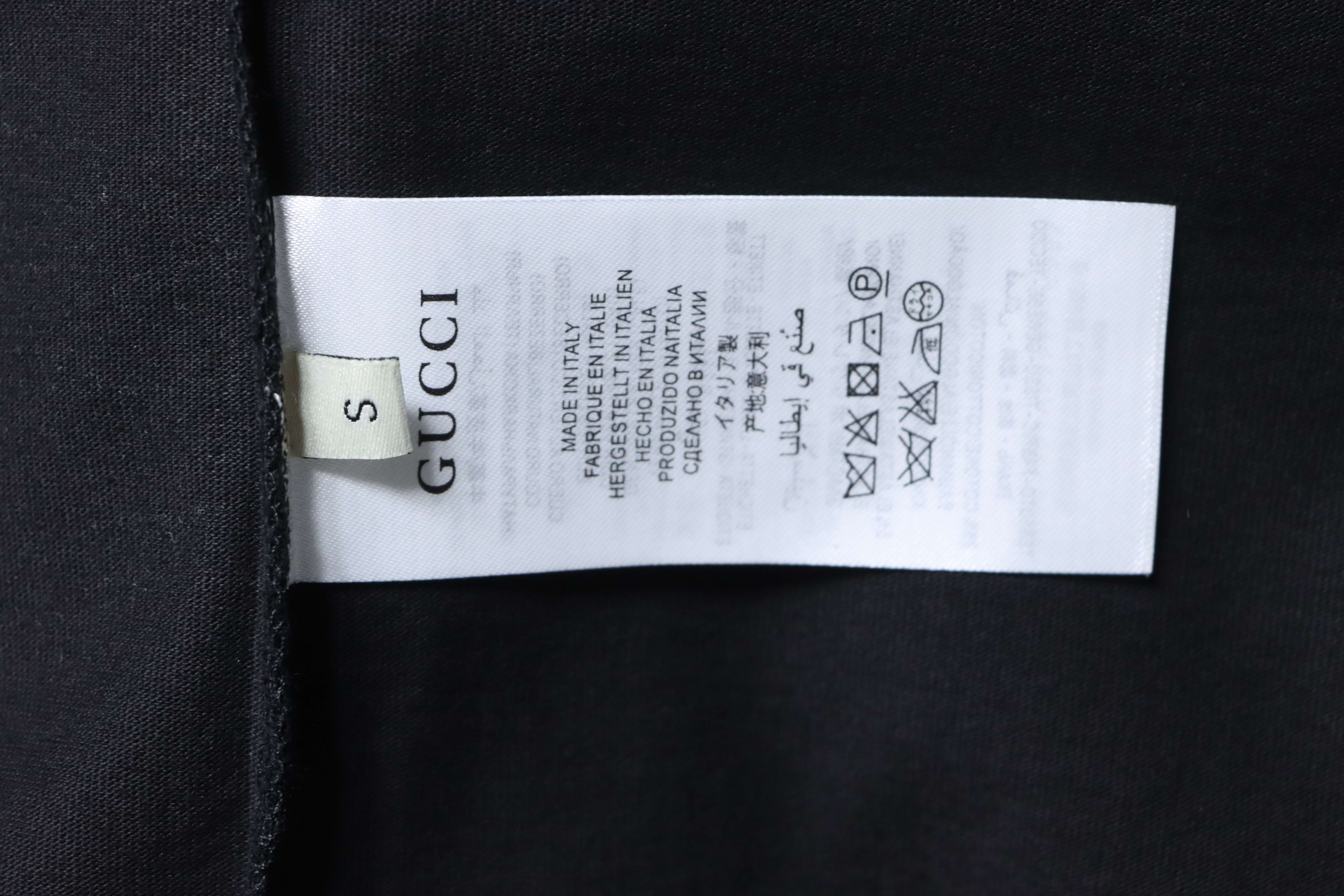 GUCCI Double G Interlocking Print Logo Short Sleeve T-Shirt Style 2