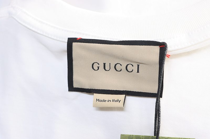 GUCCI Double G Interlocking Print Short Sleeve T-Shirt