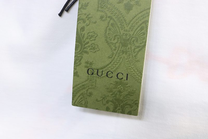 GUCCI Double G Interlocking Print Short Sleeve T-Shirt