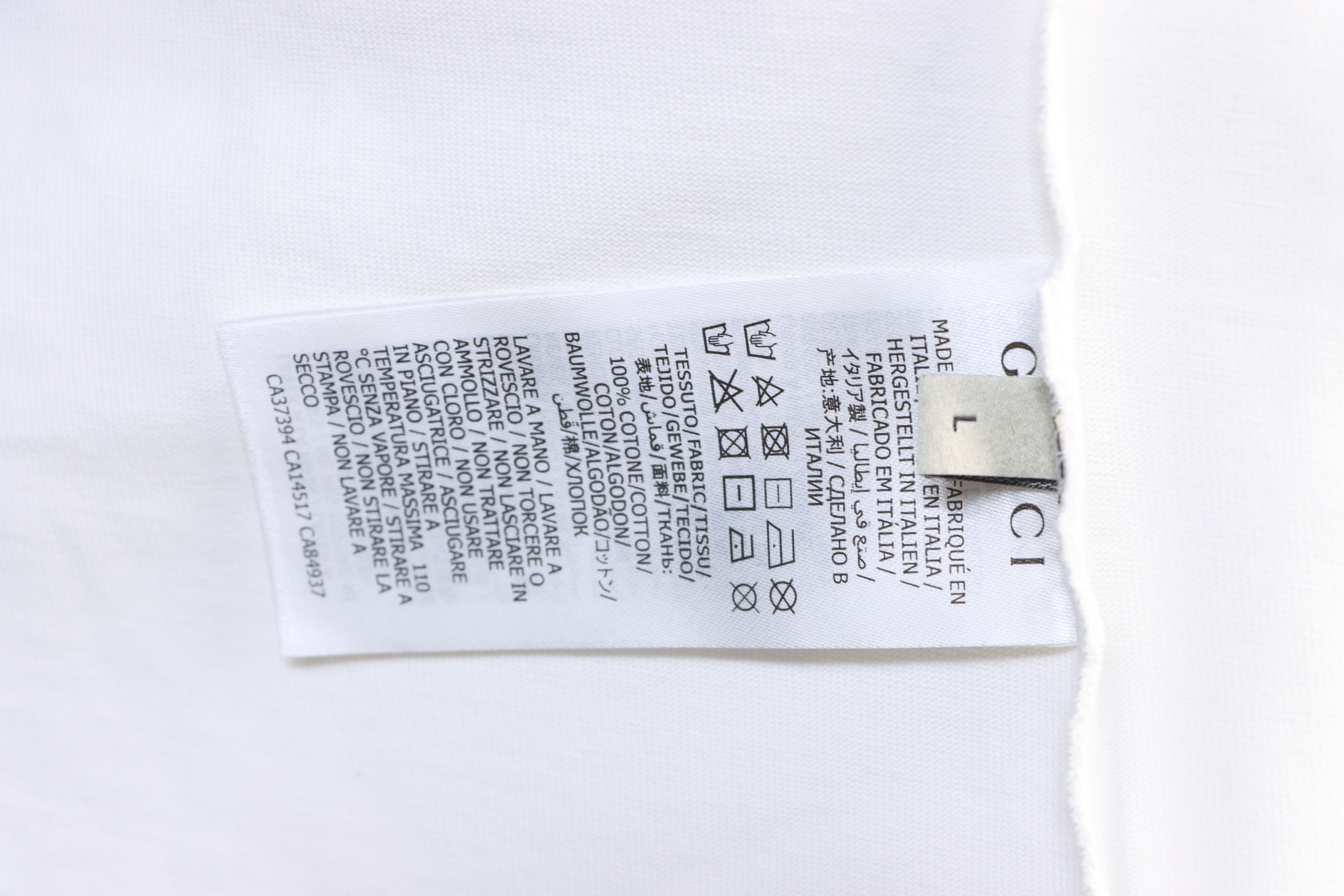 GUCCI Double G Interlocking Print Short Sleeve T-Shirt