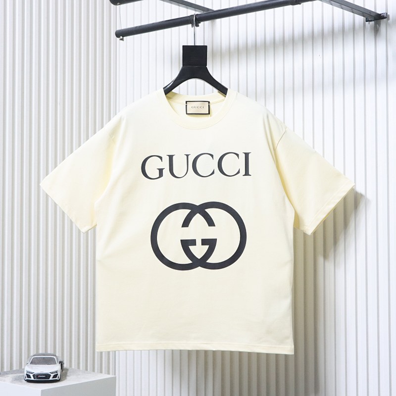 GUCCI Double G Interlocking Print Short Sleeve T-Shirt Style 2
