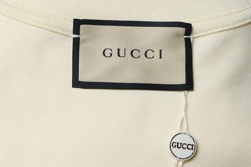 GUCCI Double G Interlocking Print Short Sleeve T-Shirt Style 2