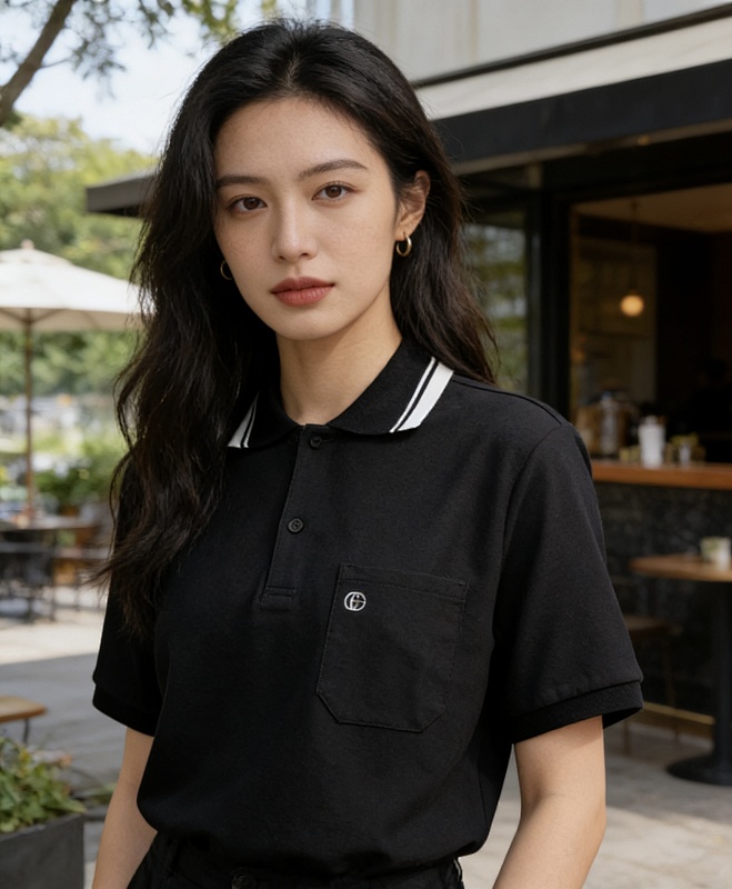 GUCCI Double G Small Logo Embroidery Short Sleeve Polo Shirt Style 1