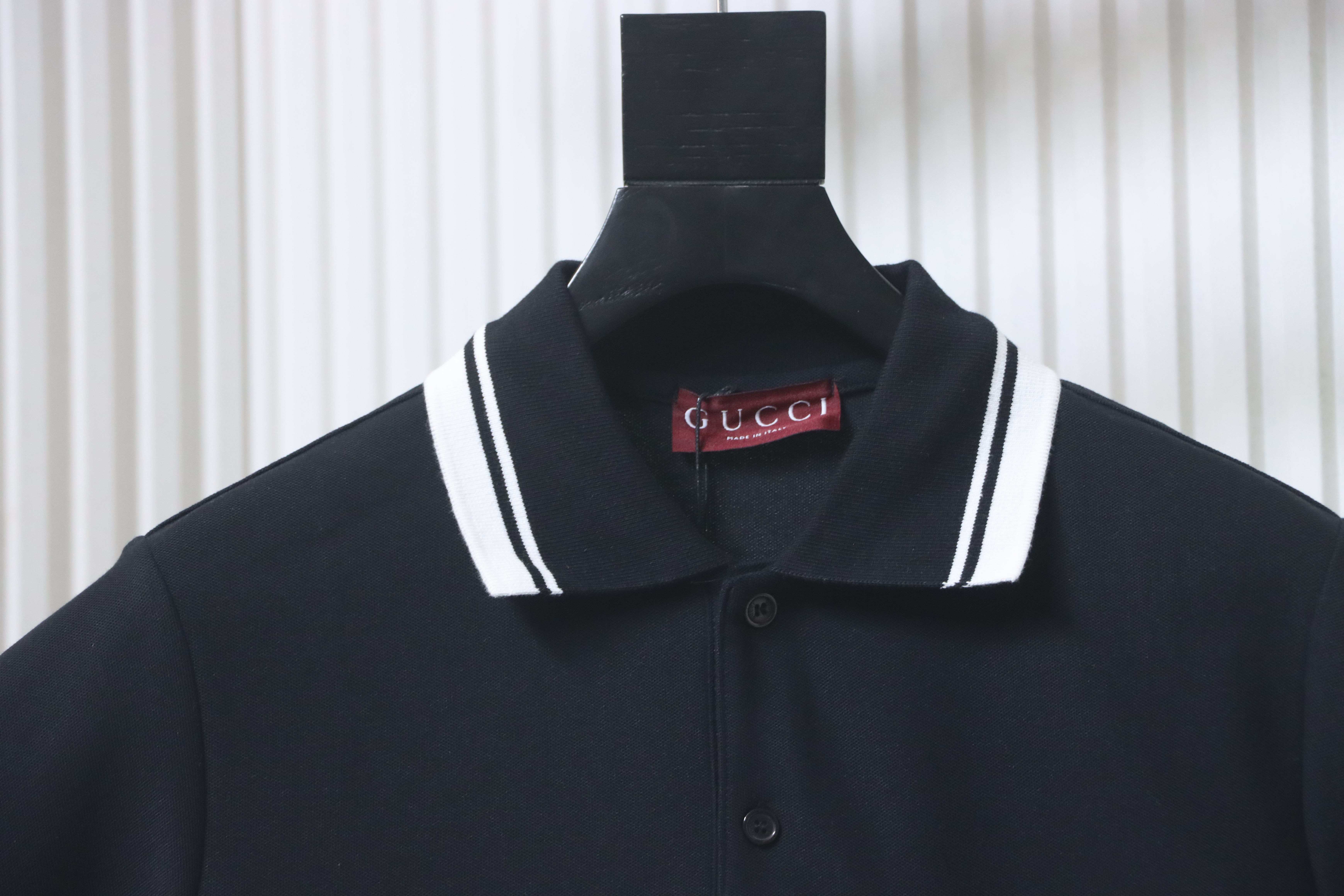 GUCCI Double G Small Logo Embroidery Short Sleeve Polo Shirt Style 1