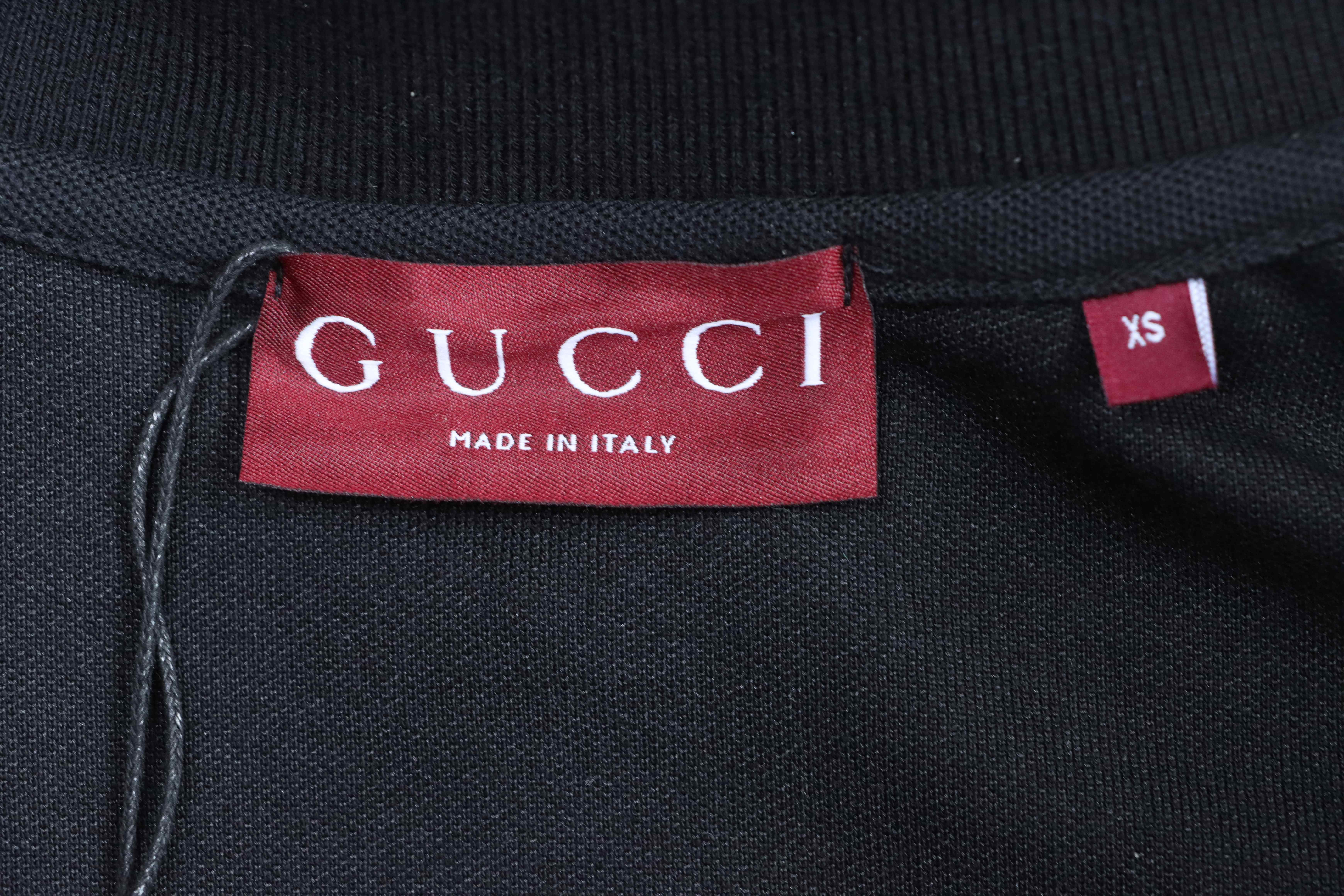 GUCCI Double G Small Logo Embroidery Short Sleeve Polo Shirt Style 1