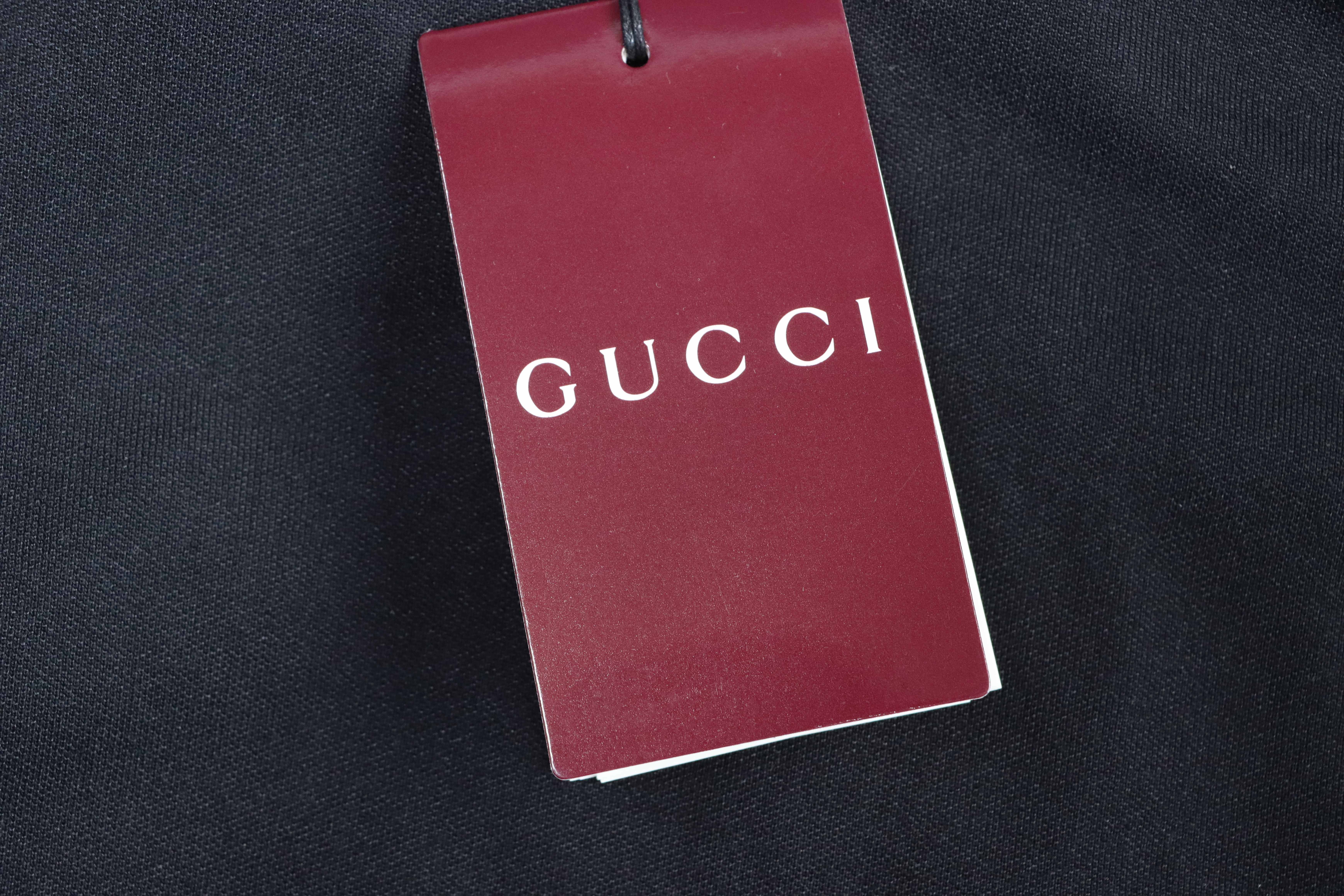 GUCCI Double G Small Logo Embroidery Short Sleeve Polo Shirt Style 1