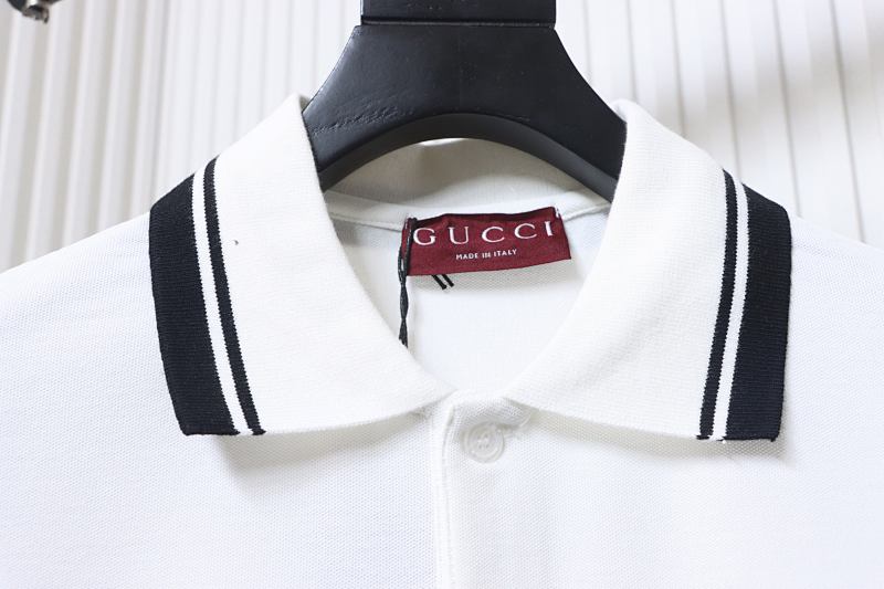 GUCCI Double G Small Logo Embroidery Short Sleeve Polo Shirt Style 2