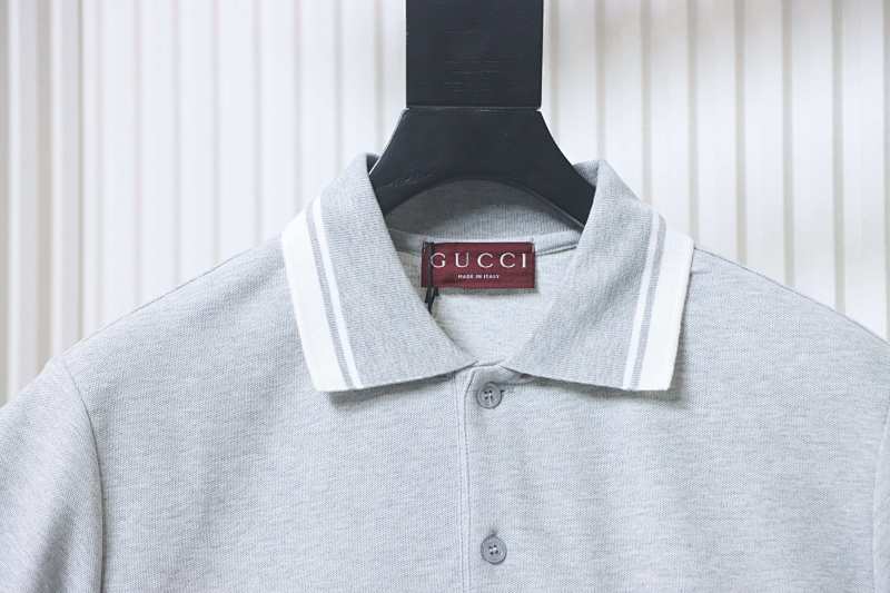 GUCCI Double G Small Logo Embroidery Short Sleeve Polo Shirt Style 3