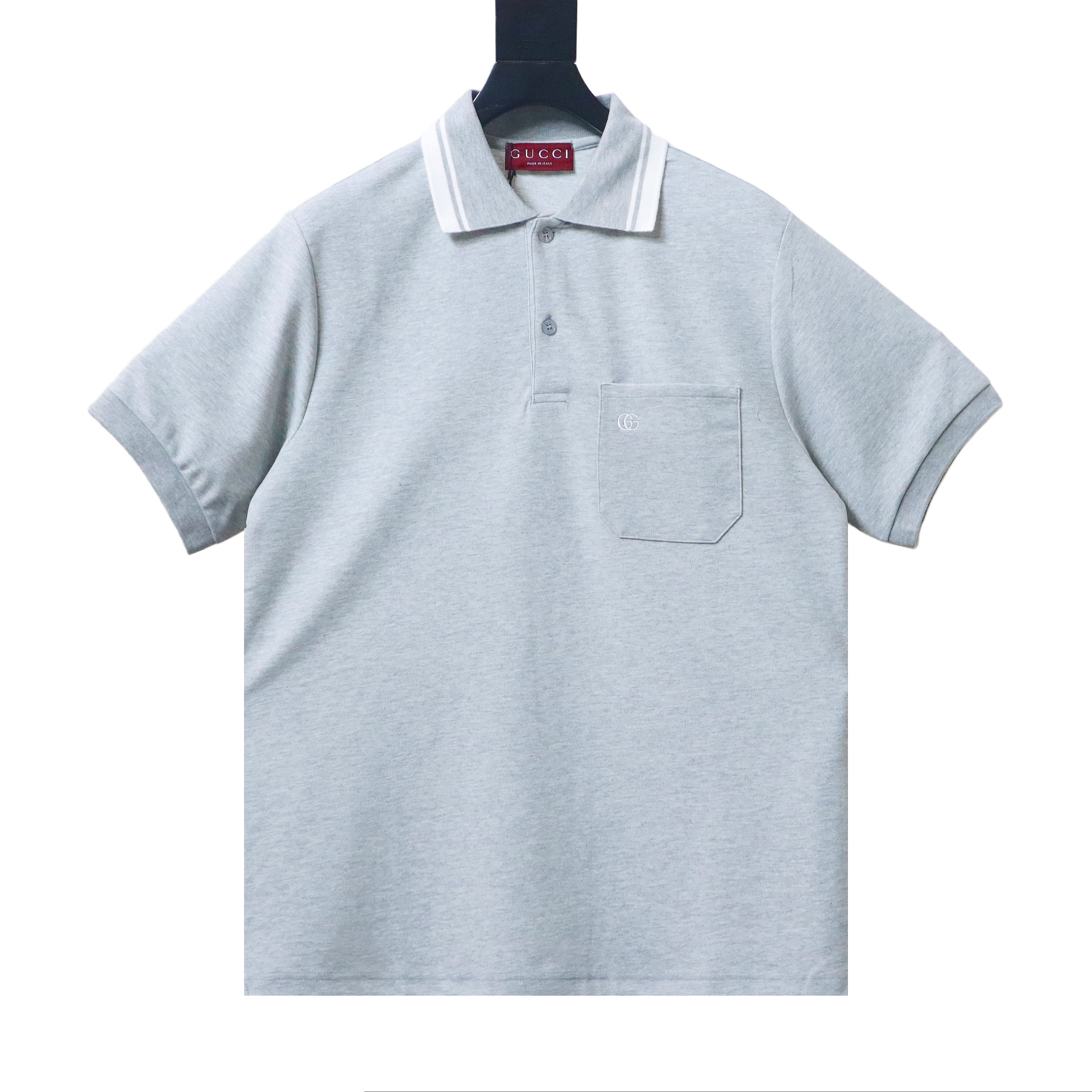 GUCCI Double G Small Logo Embroidery Short Sleeve Polo Shirt Style 3
